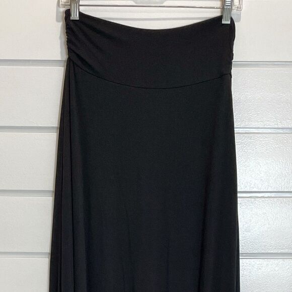 Renee C. Gisela Side Slit Black Maxi Skirt Size Medium New With Tags Stitch Fix - Picture 3 of 7